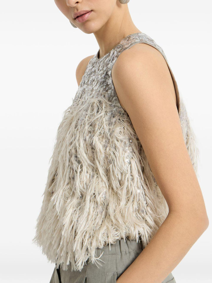Top con paillettes 