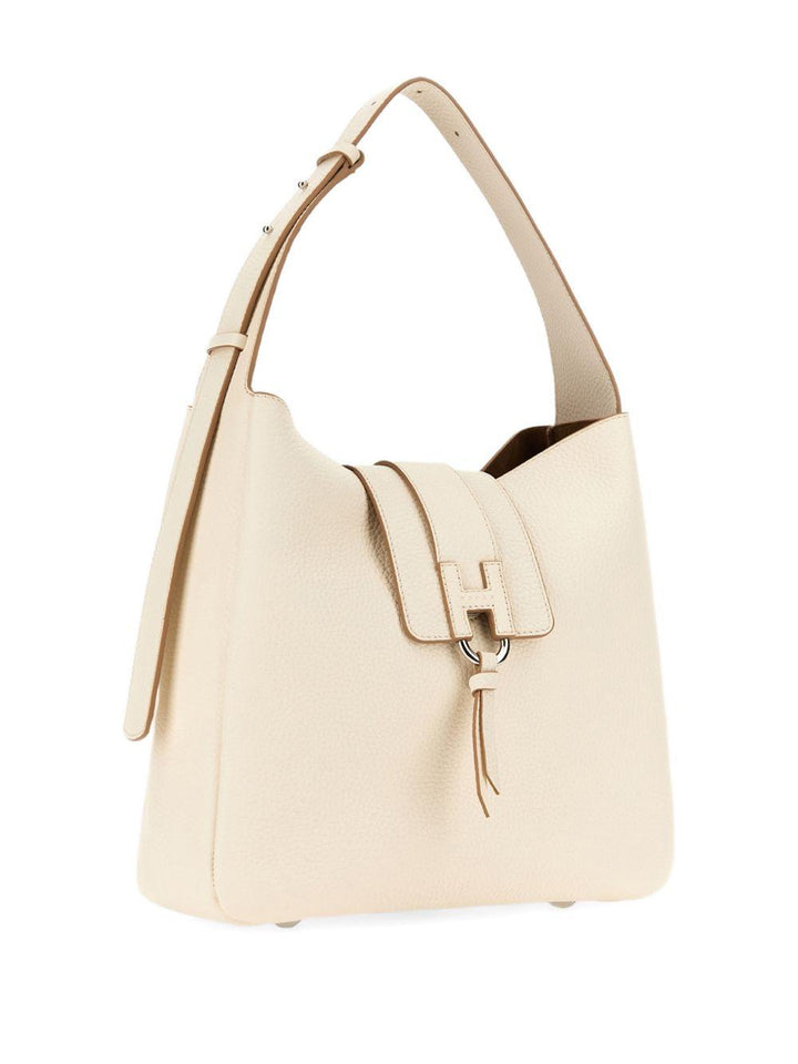 Borsa a spalla con fibbia H 