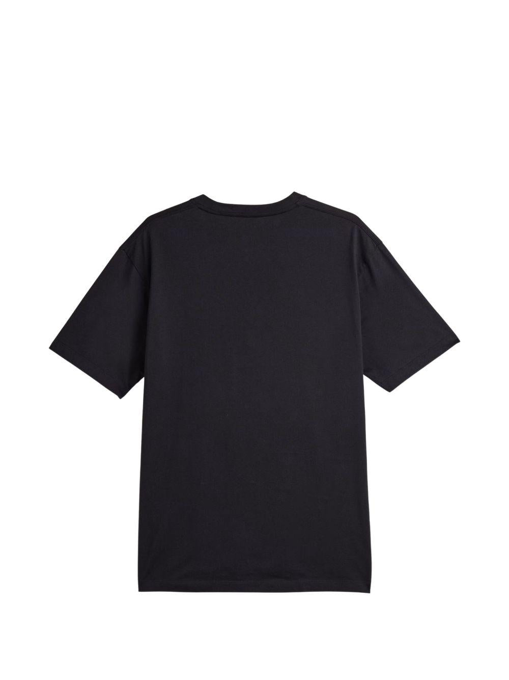 T-shirt nera con logo 