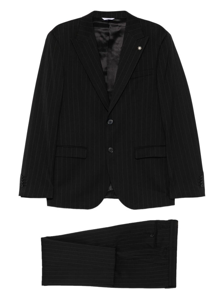 Completo gessato nero 