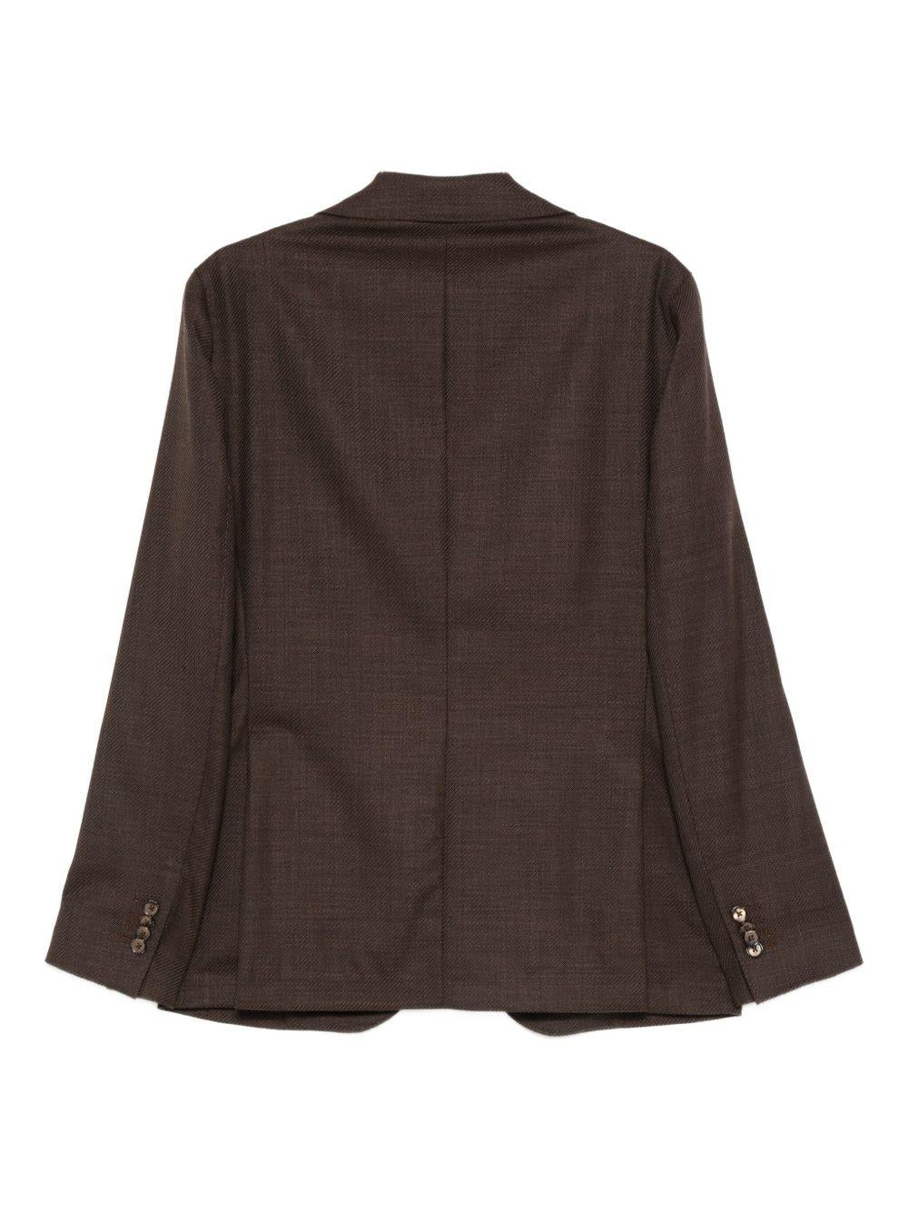 Blazer marrone con bottoni 