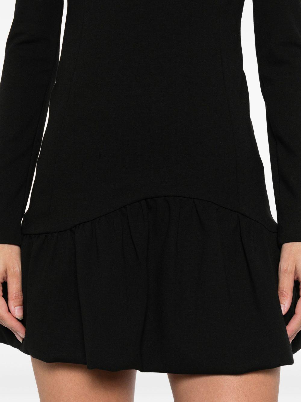 Abito midi con scollo quadrato 