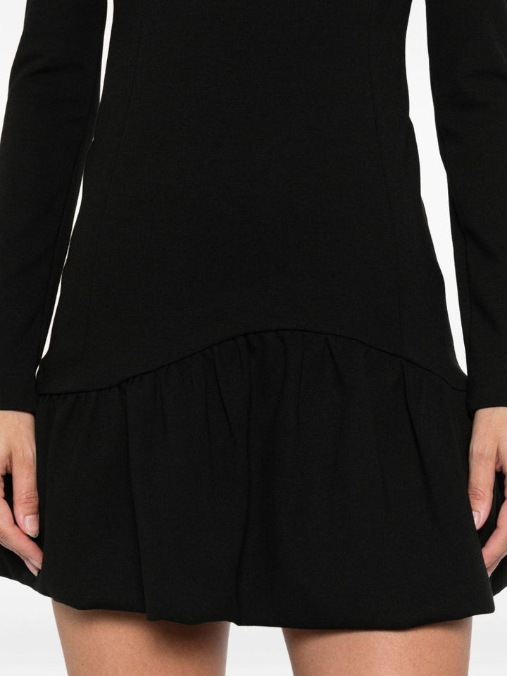 Abito midi con scollo quadrato 