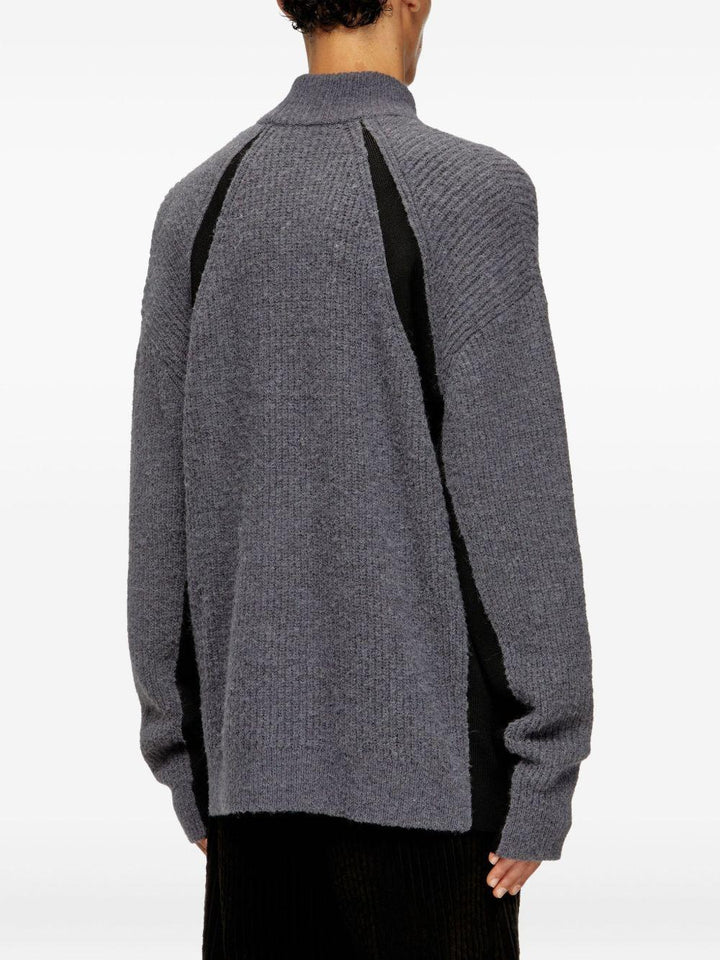 Maglione K-Lollo-TN grigio a coste 