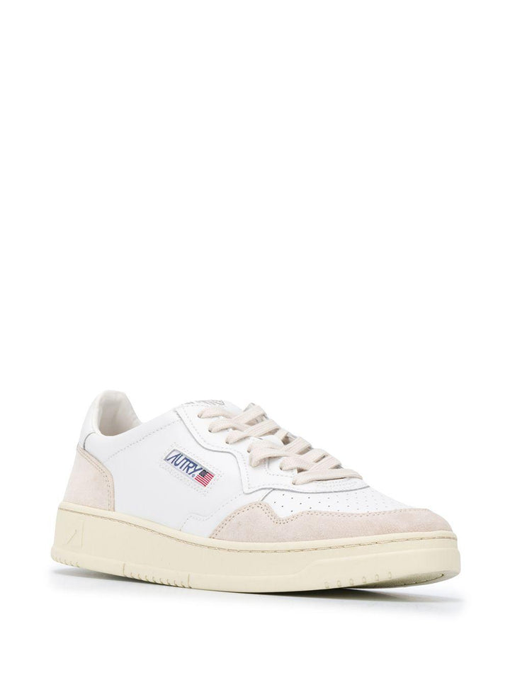 Sneaker Bianca Con Dettagli Beige 