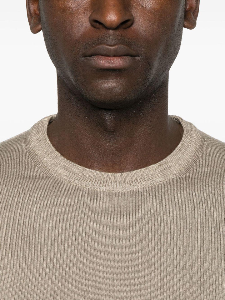 Maglione in lana beige 