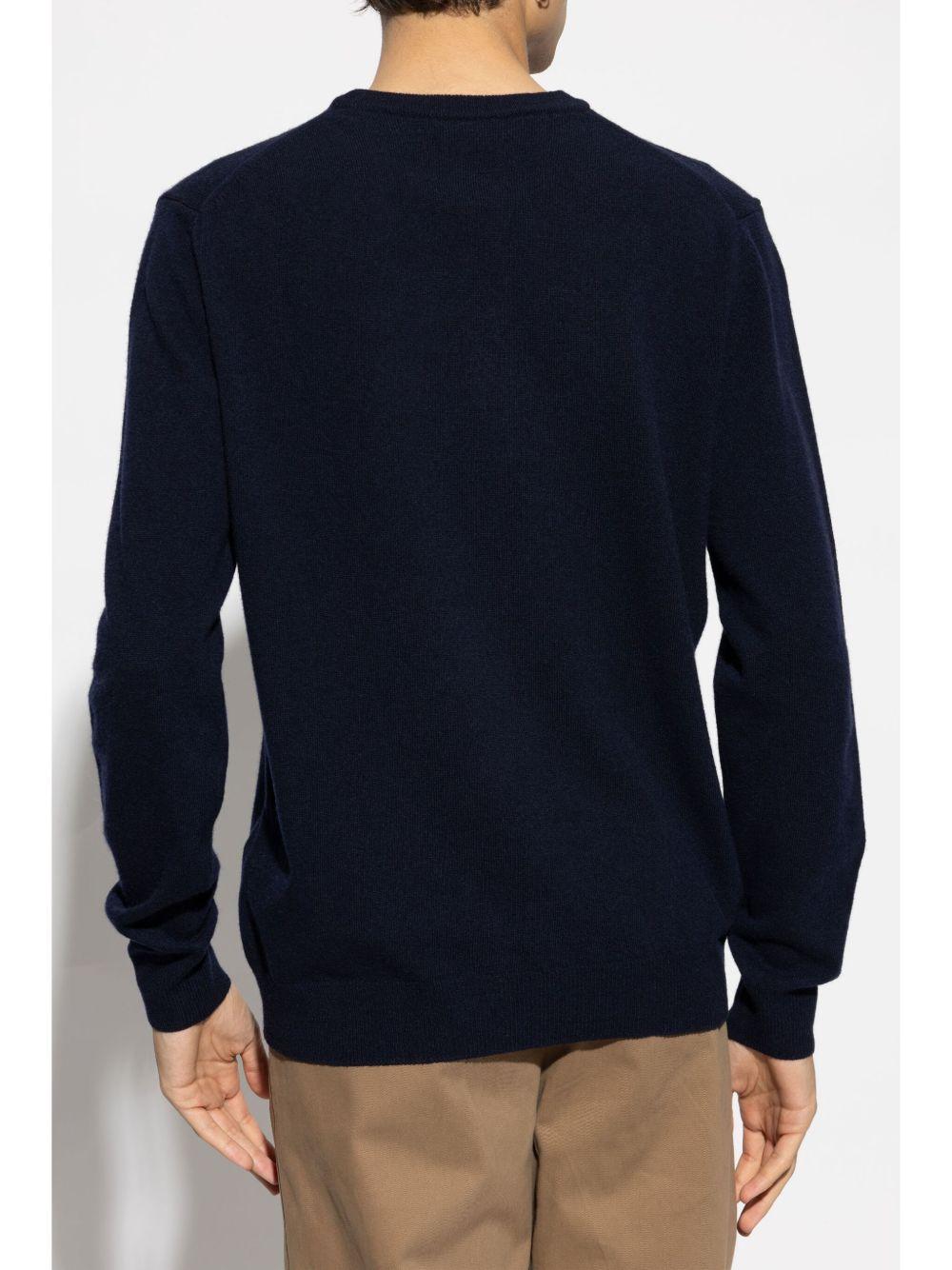 Maglione girocollo blu scuro 