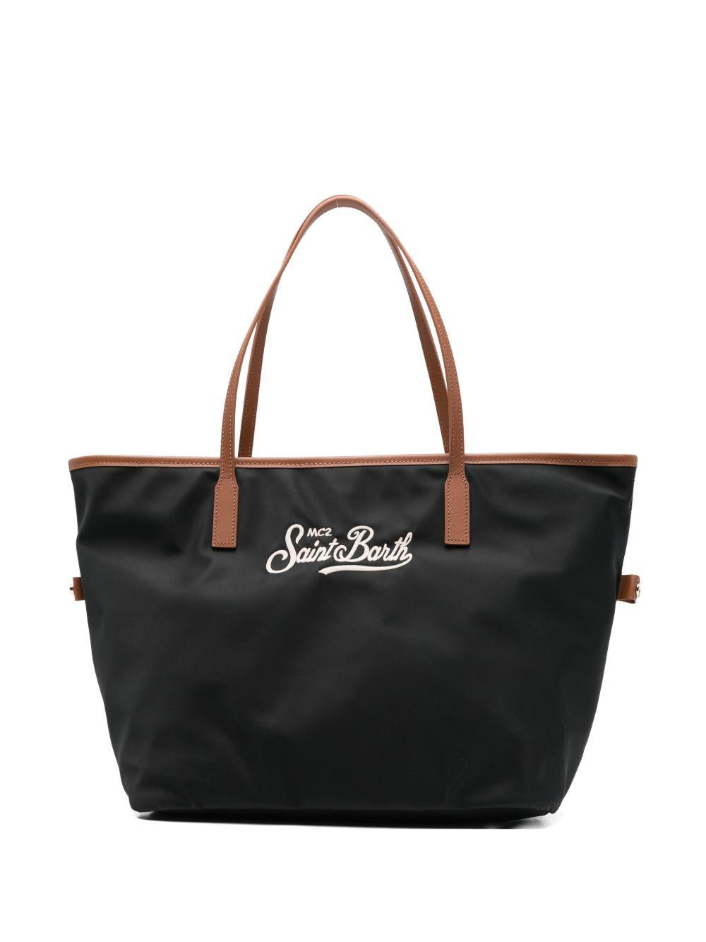 Borsa tote Lou con logo ricamato 
