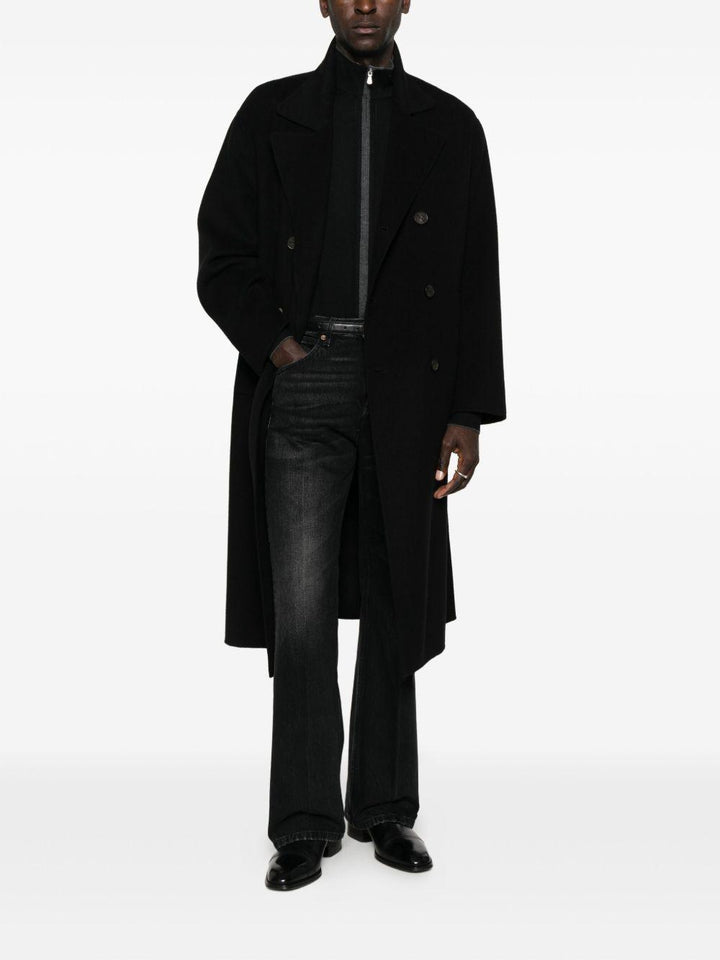 Cardigan a collo alto con zip grigio scuro 
