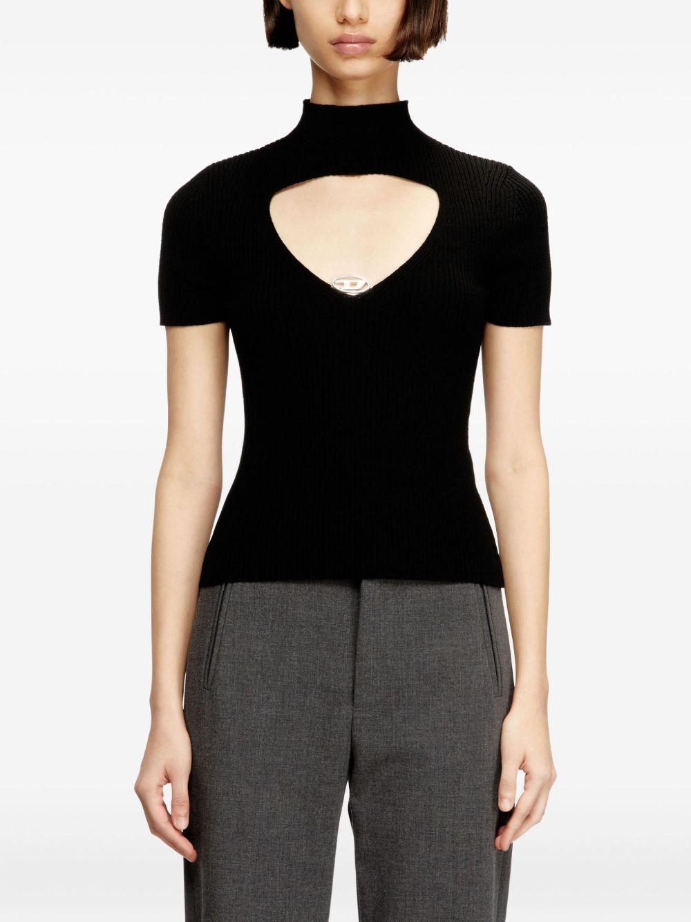T-shirt M-Olive con dettaglio cut-out 
