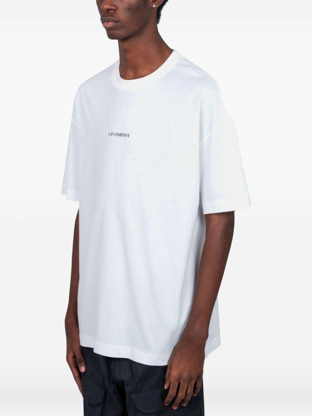 T-shirt con logo bianca 