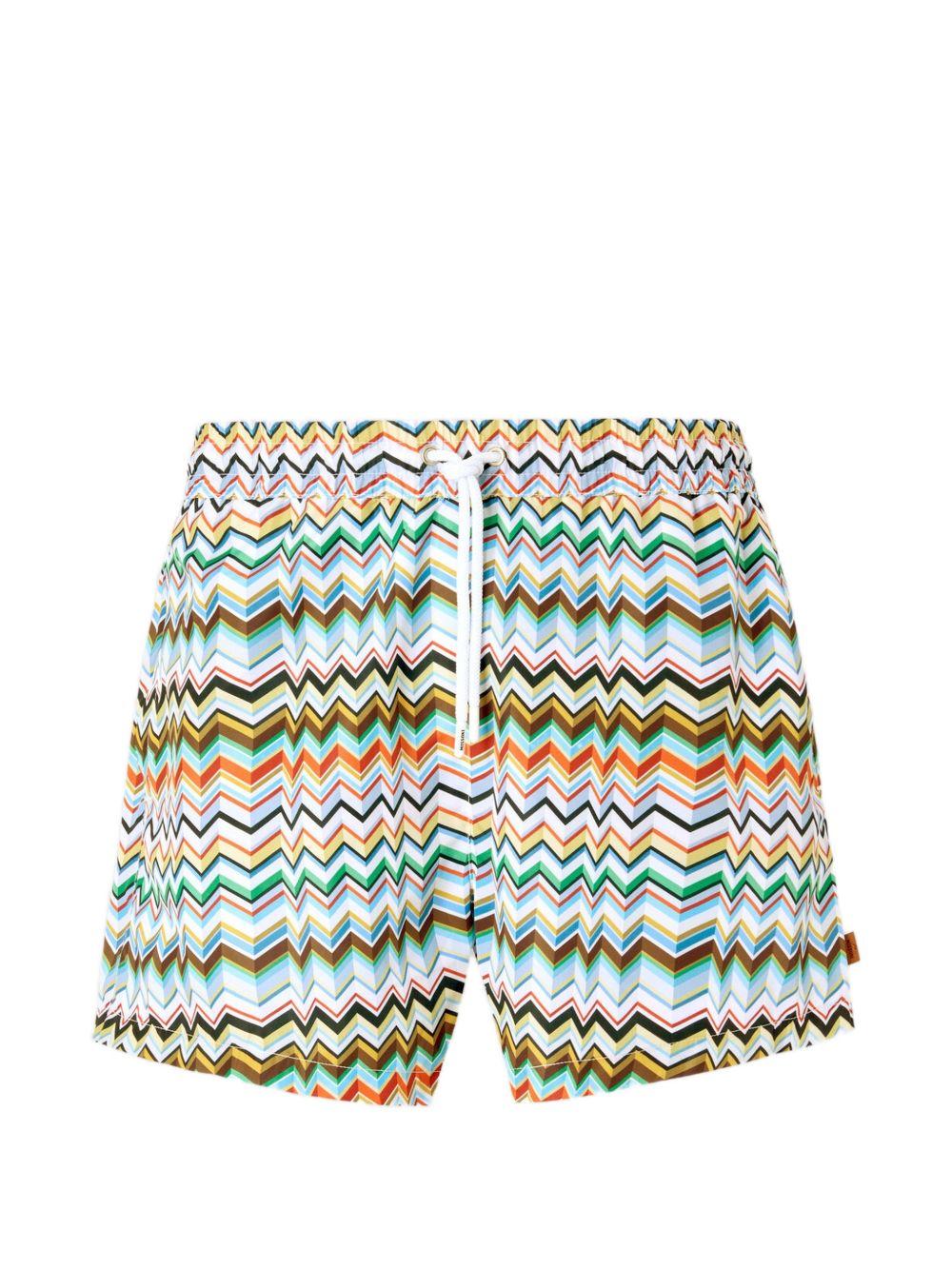 Costume da bagno zigzag multicolor 