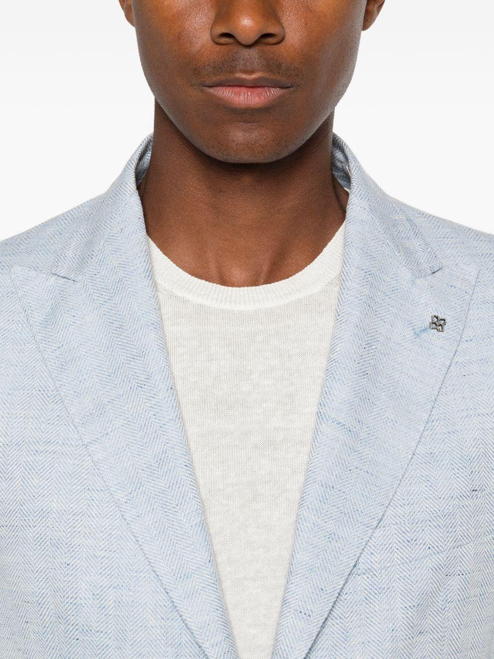Blazer monopetto azzurro 
