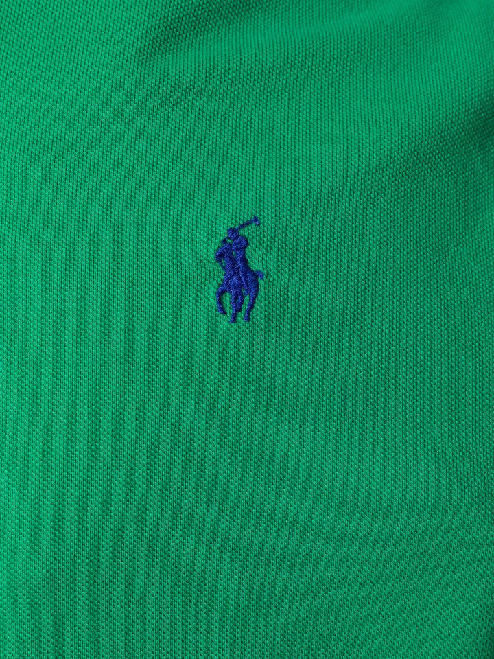 Polo verde con ricamo 