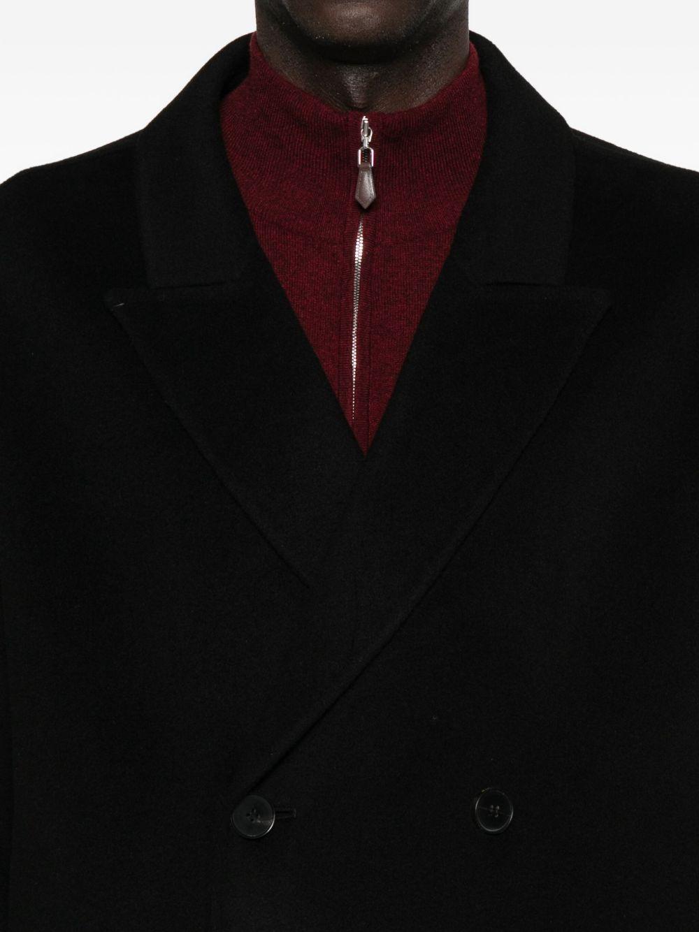 Cappotto doppiopetto nero 