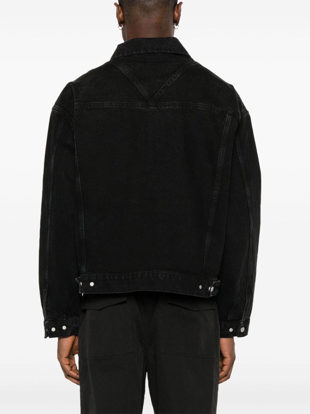 Giacca denim nera R4 