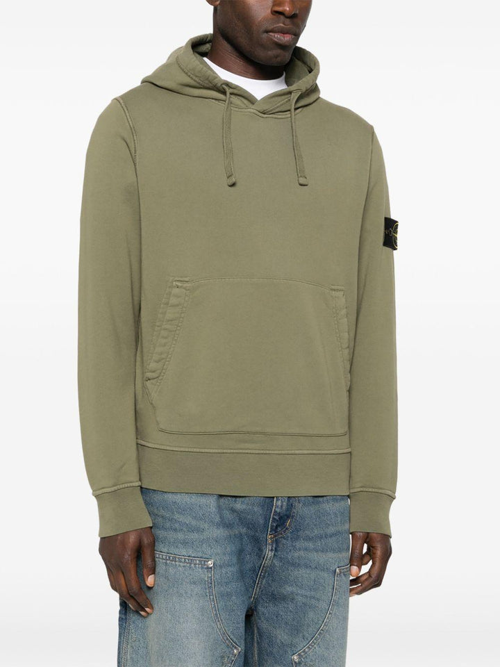 Felpa verde militare