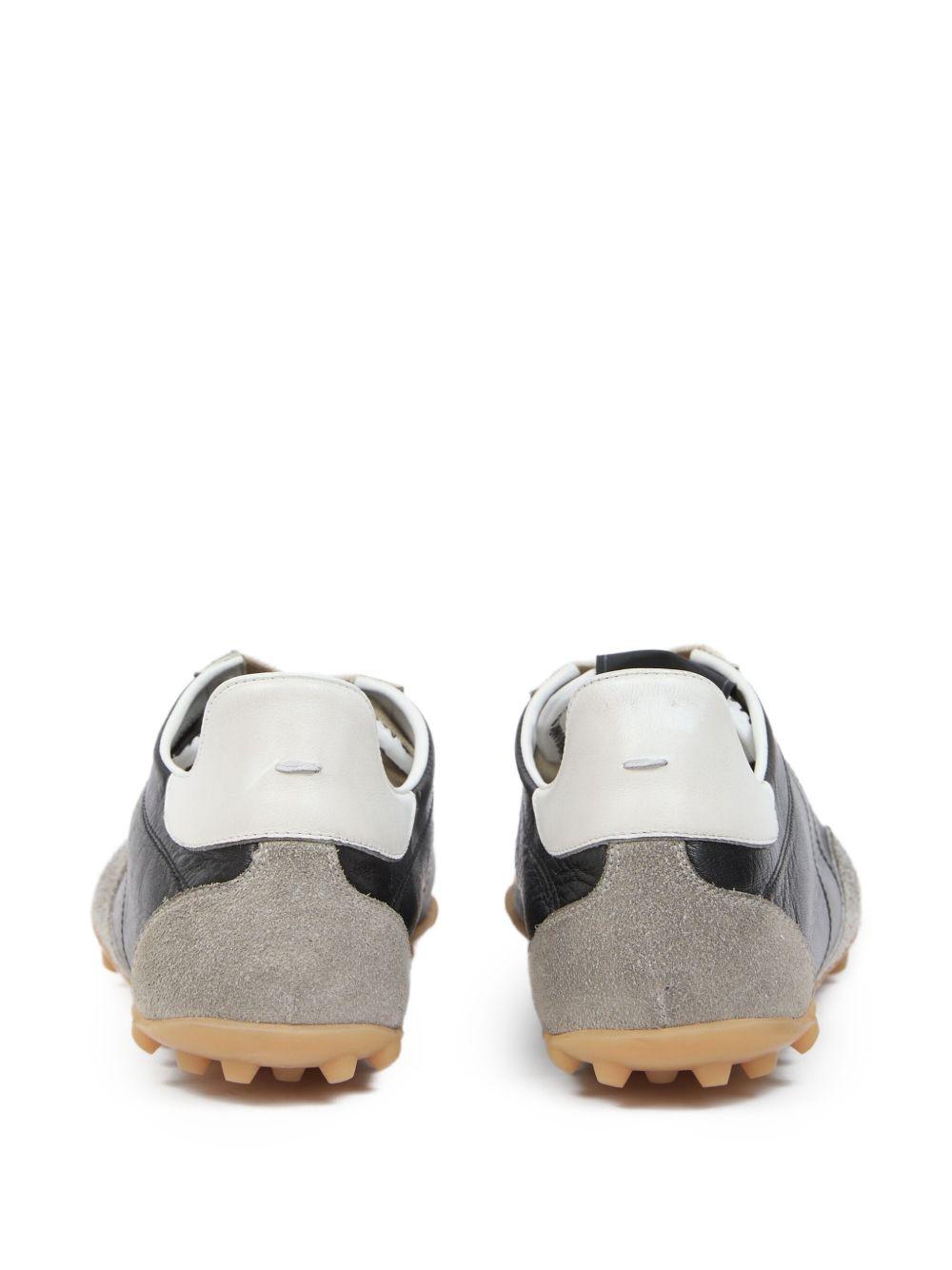 Sneakers con inserti in pelle scamosciata black/gray 