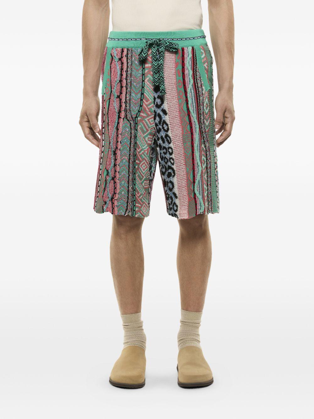 Shorts con coulisse verde 