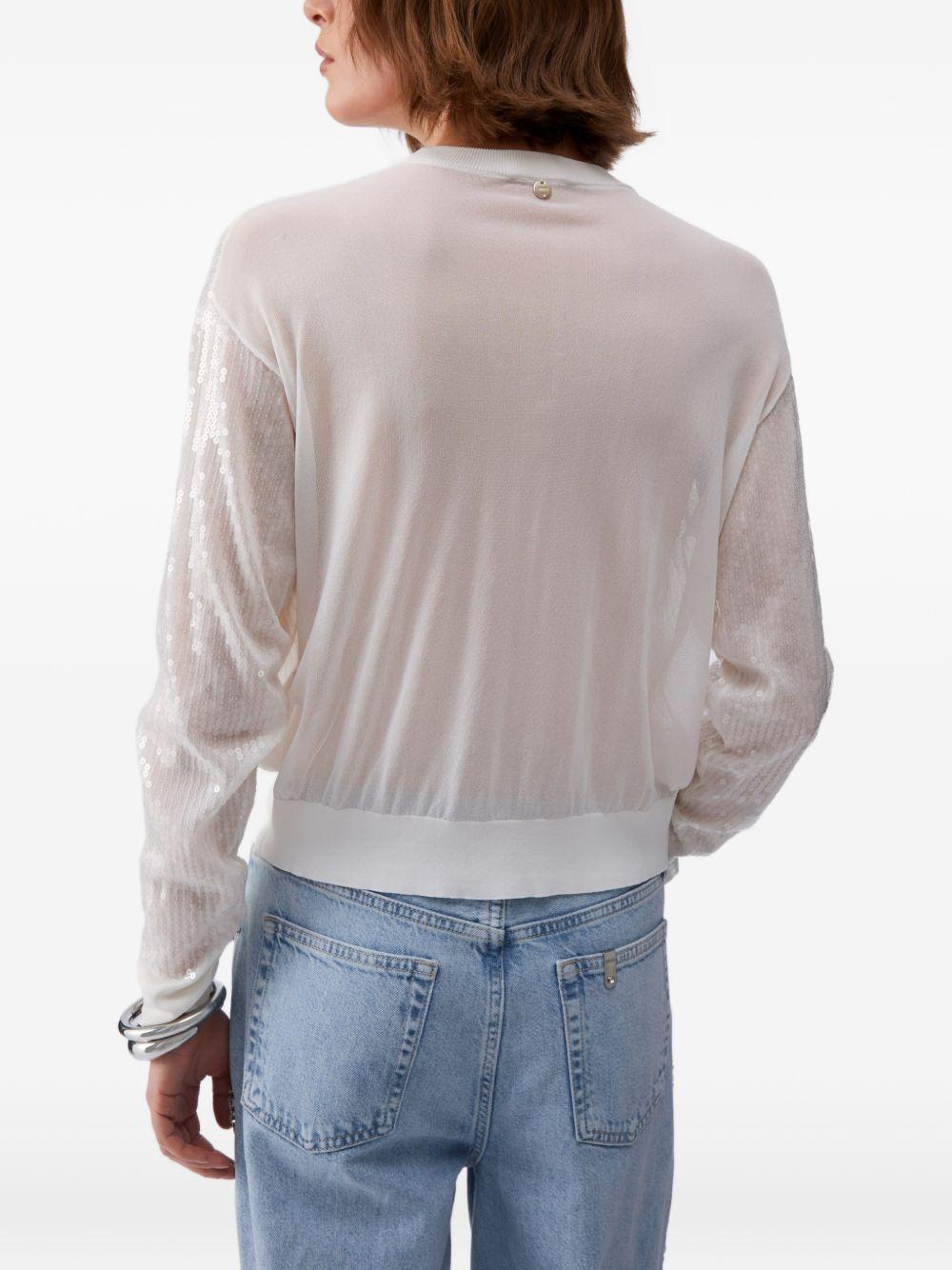 Cardigan con pailettes 