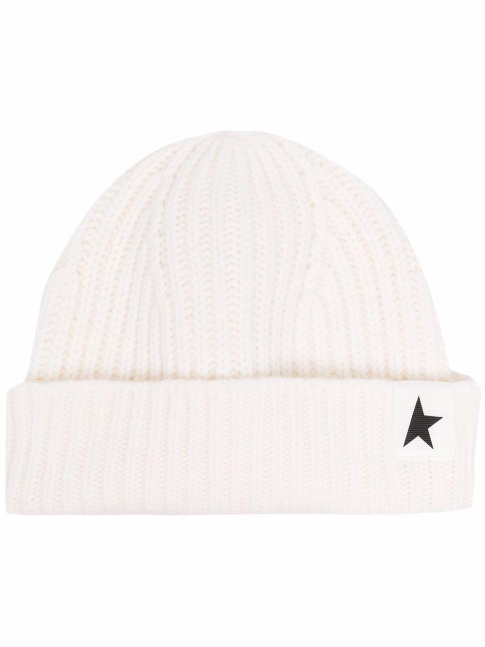cappello bianco a coste 
