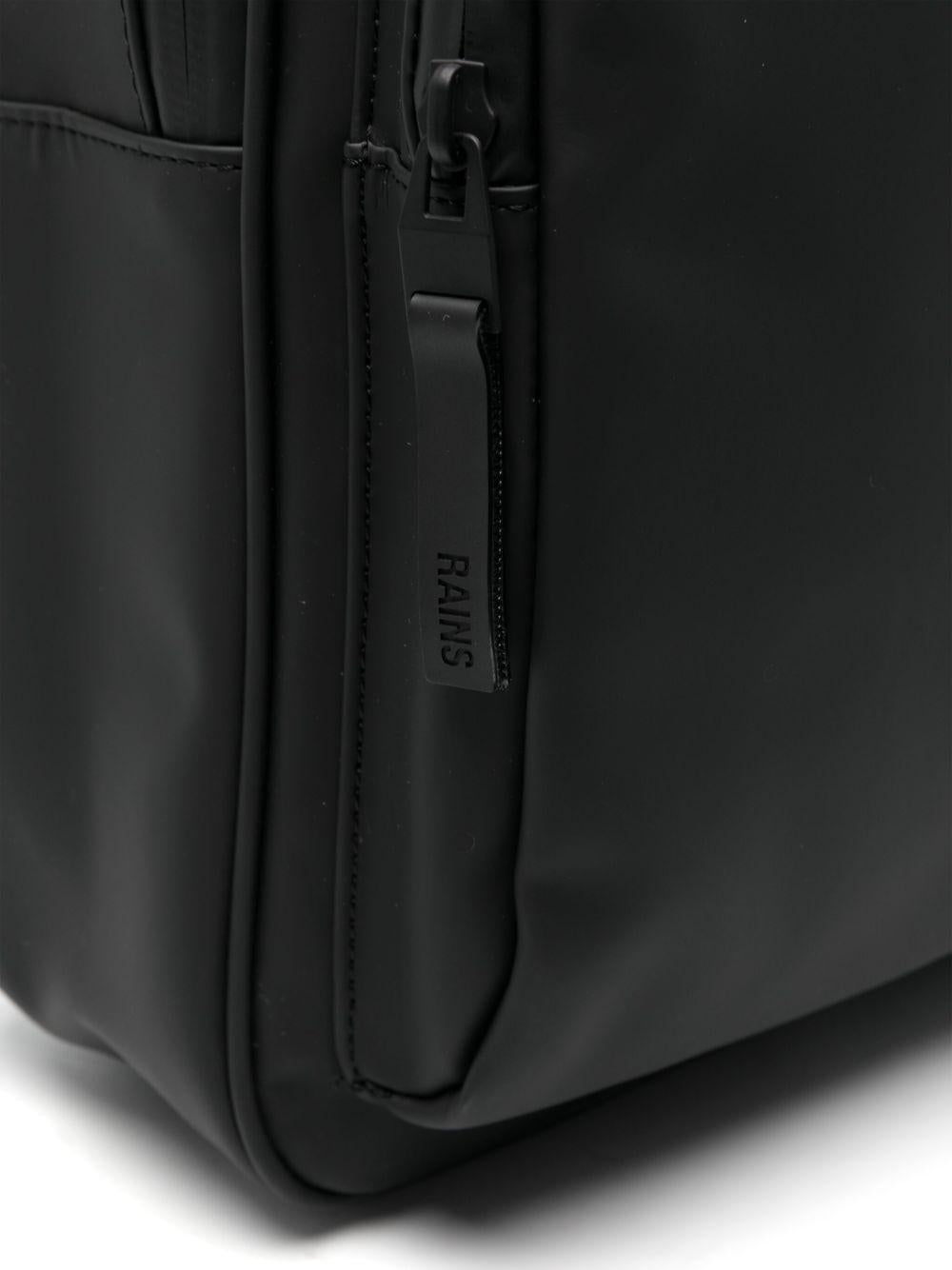 Zaino nero con zip 