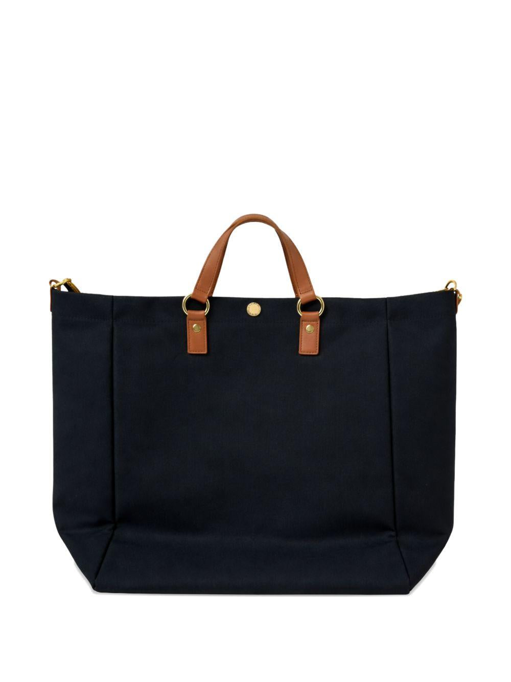 Borsa tote con applicazione logo 