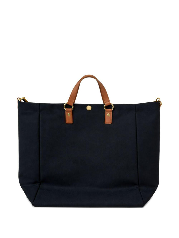 Borsa tote con applicazione logo 