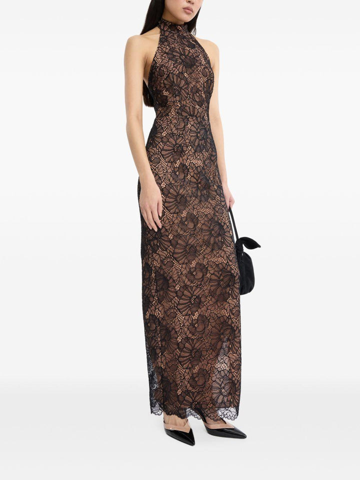 Abito lungo con scollo all&