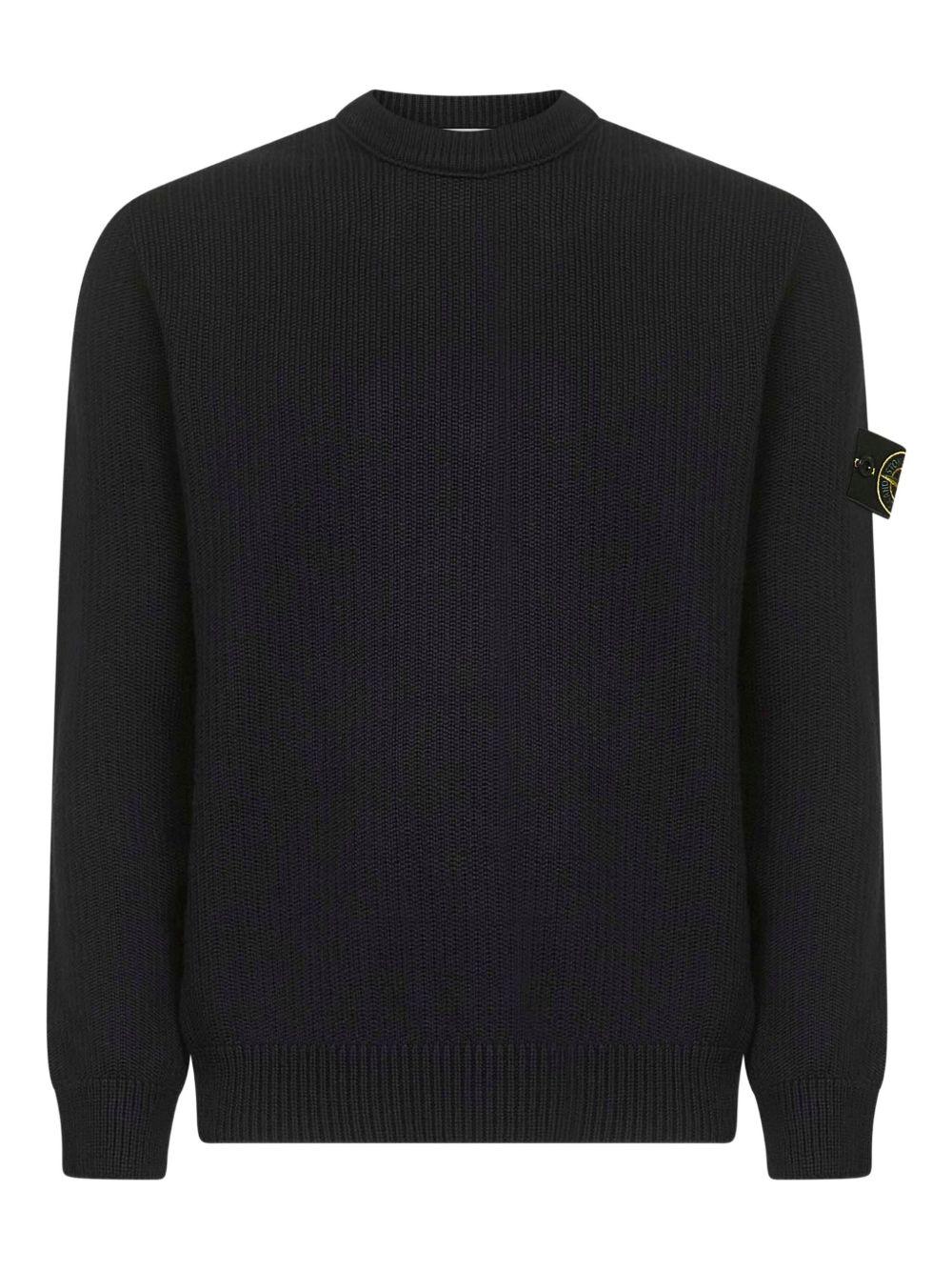 Maglione nero girocollo 