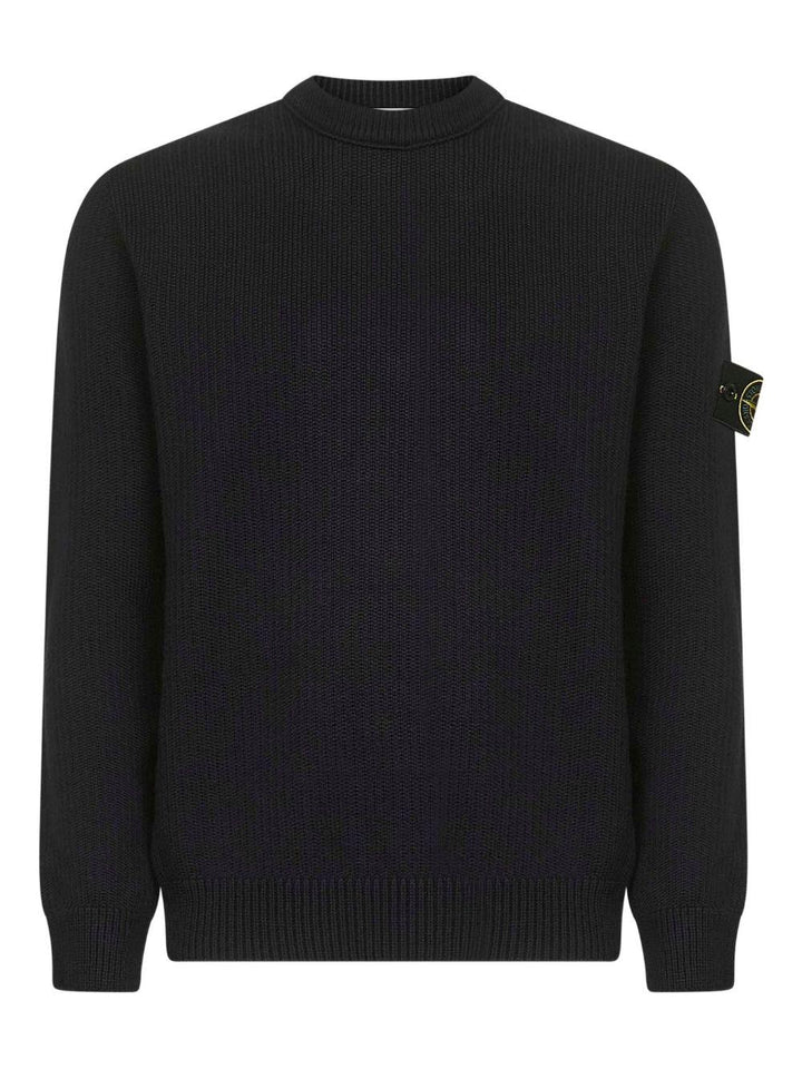 Maglione nero girocollo 