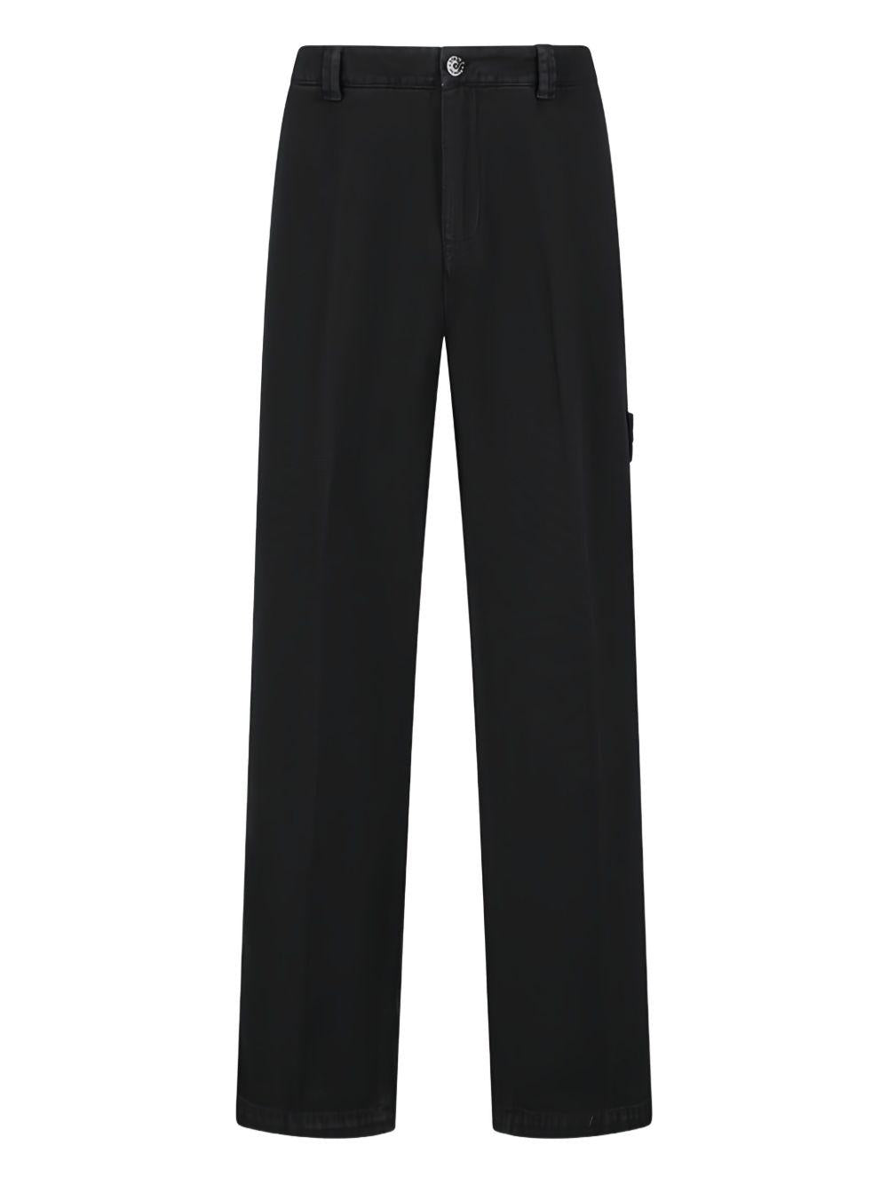 Pantaloni con applicazioni neri 