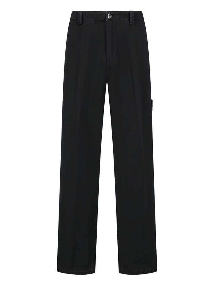 Pantaloni con applicazioni neri 