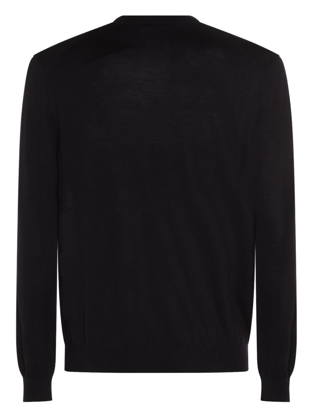 Maglione blu scuro in lana 