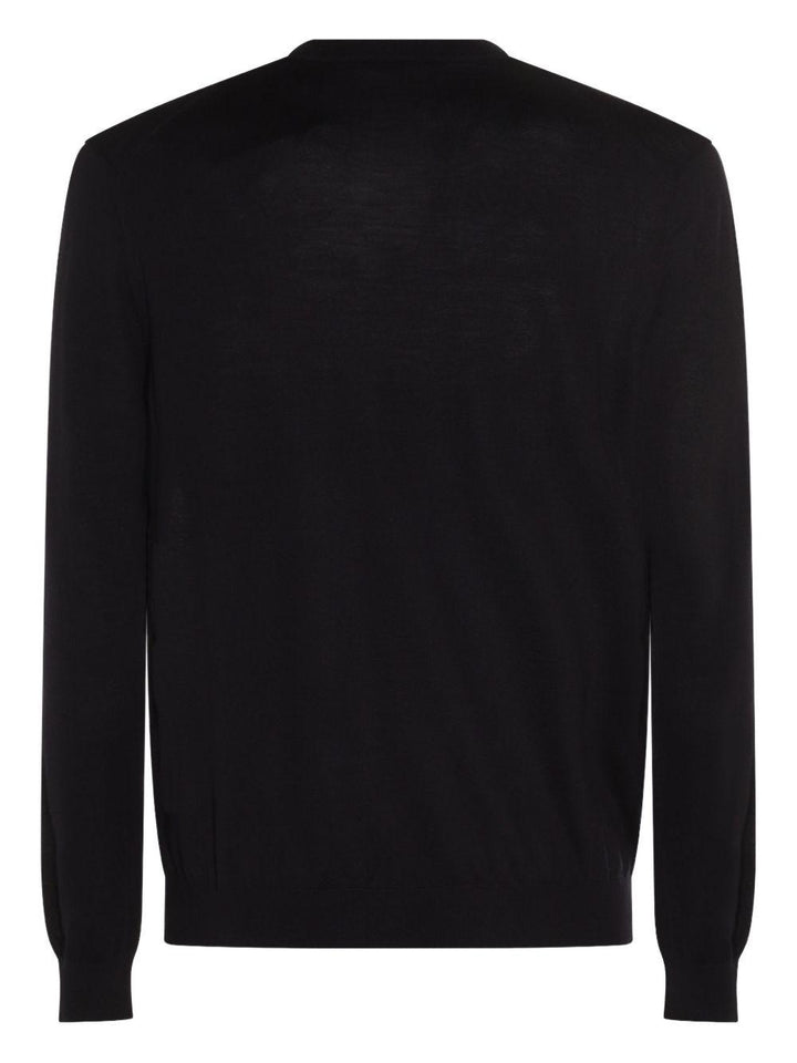Maglione blu scuro in lana 
