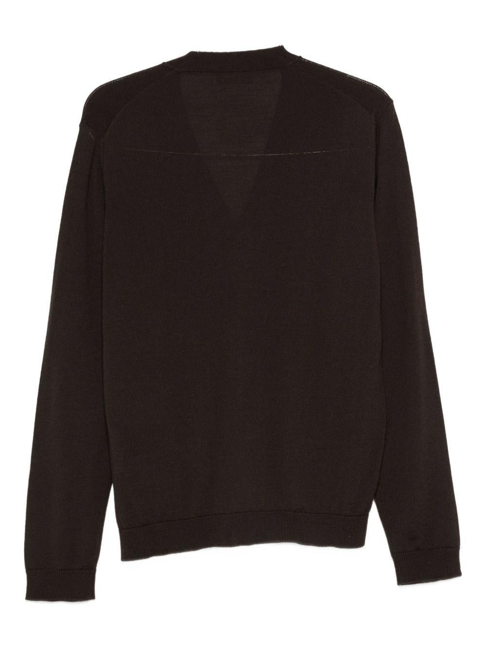 Cardigan con bottoni marrone 