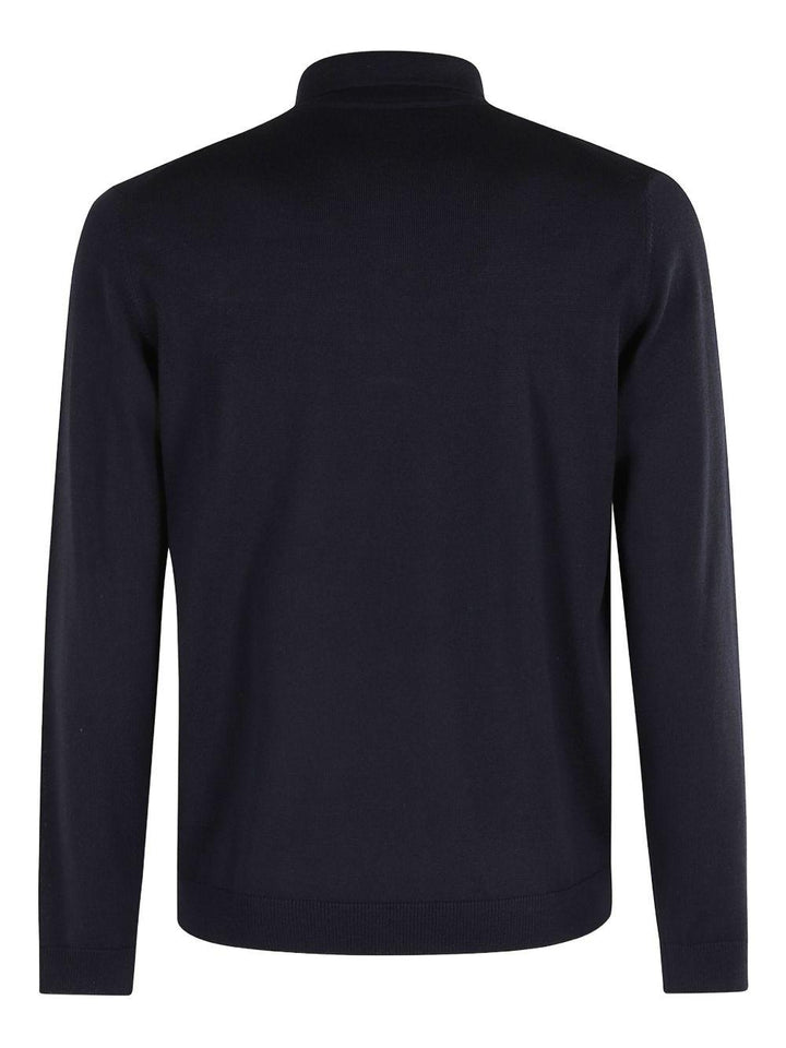 Polo navy a maniche lunghe 