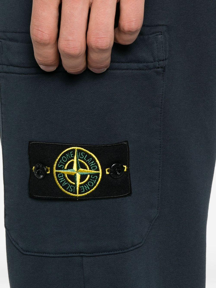 Pantaloni sportivi blu navy con tasca applicata 