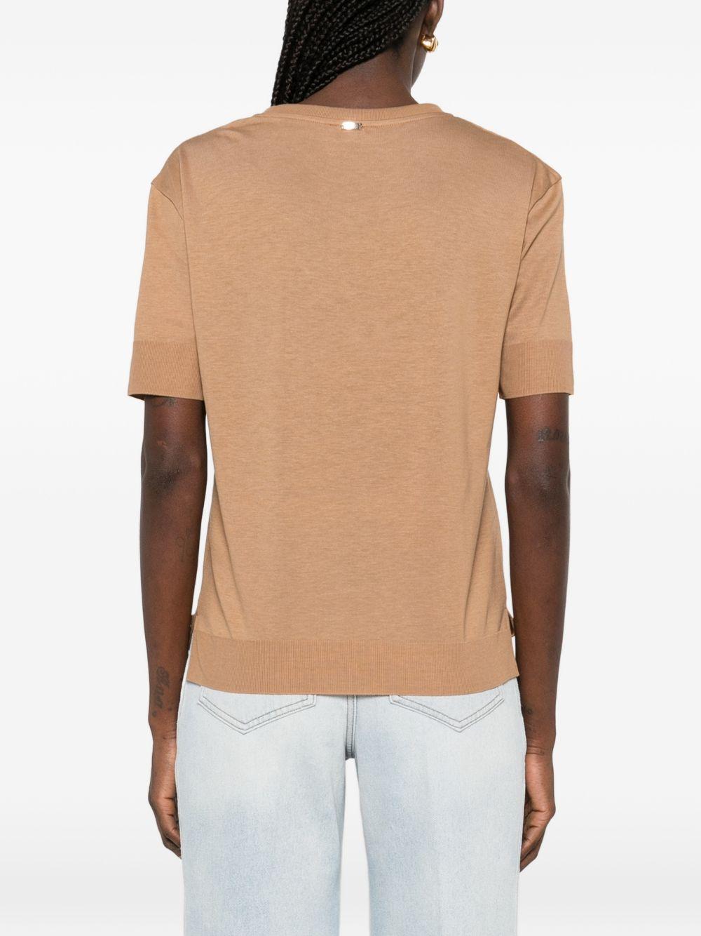 Maglia in filo a maniche corte 