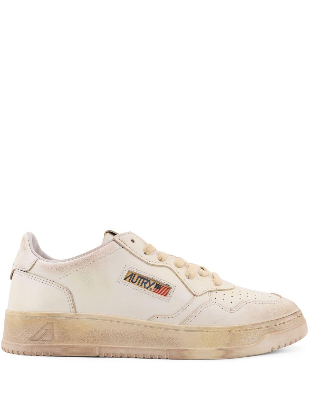 Sneakers Medalist Vintage in pelle spazzolata beige 