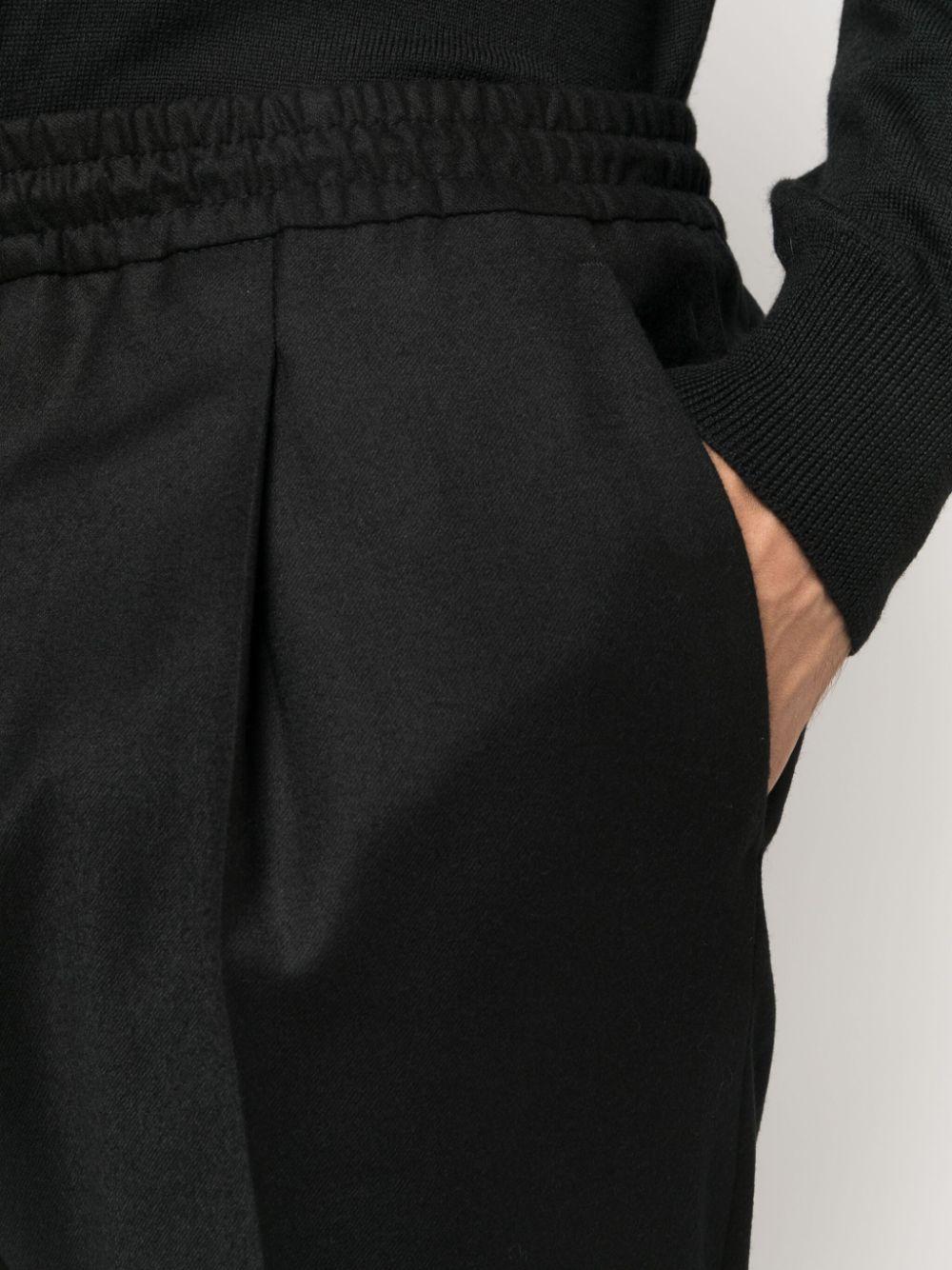 pantalone wimbledon nero in lana 