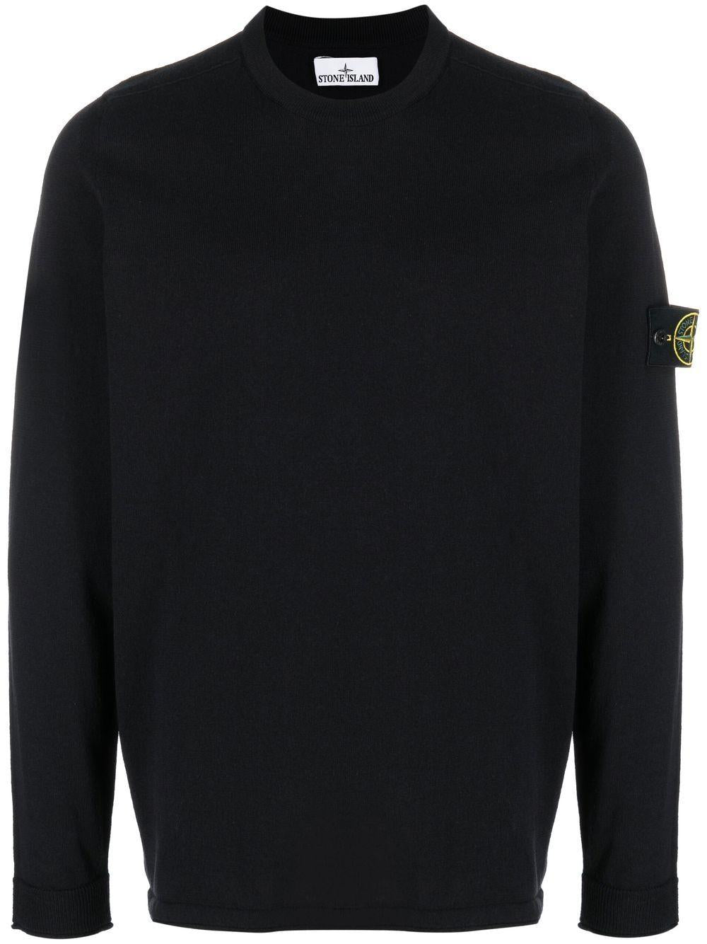 Maglione girocollo blu navy 