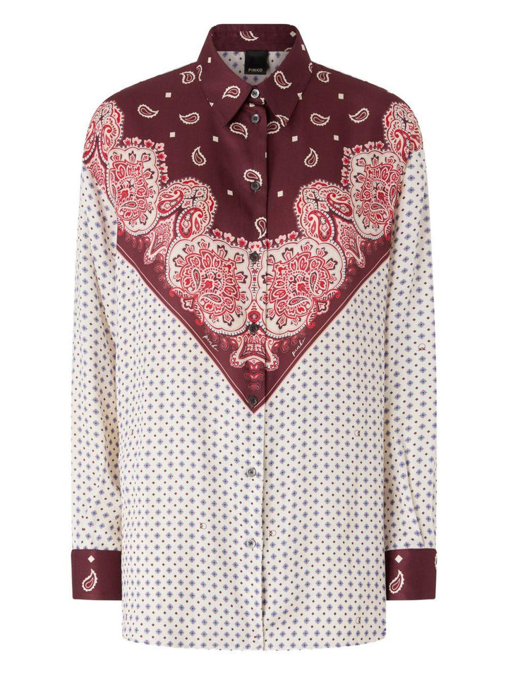 Camicia con stampa paisley 