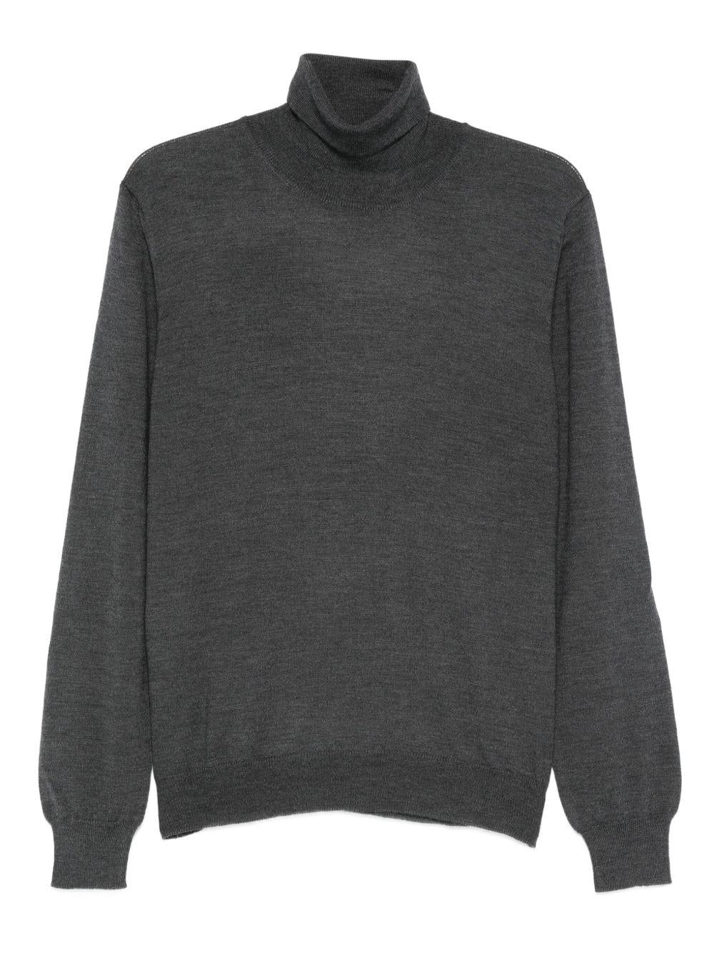 Maglione a collo alto grigio 