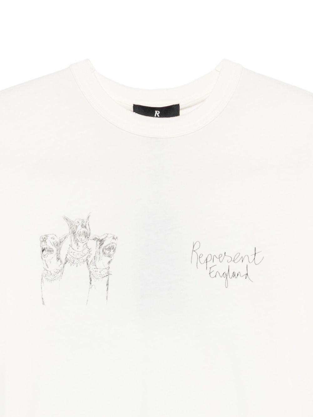 T-shirt Bianca con stampa 