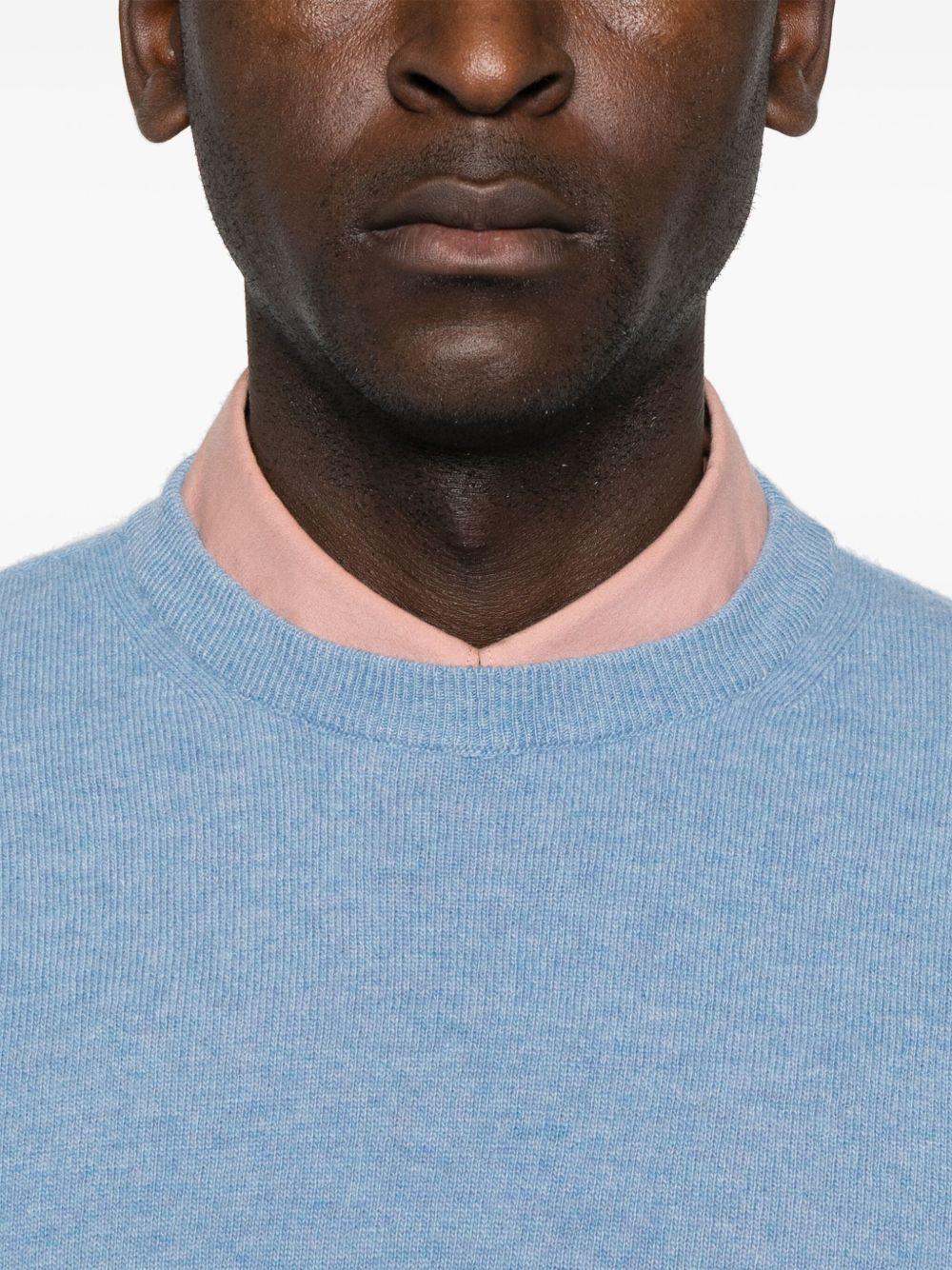 Maglione girocollo azzurro