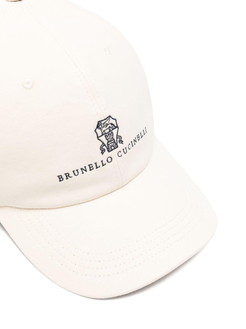 Cappello da baseball bianco latte con ricamo 