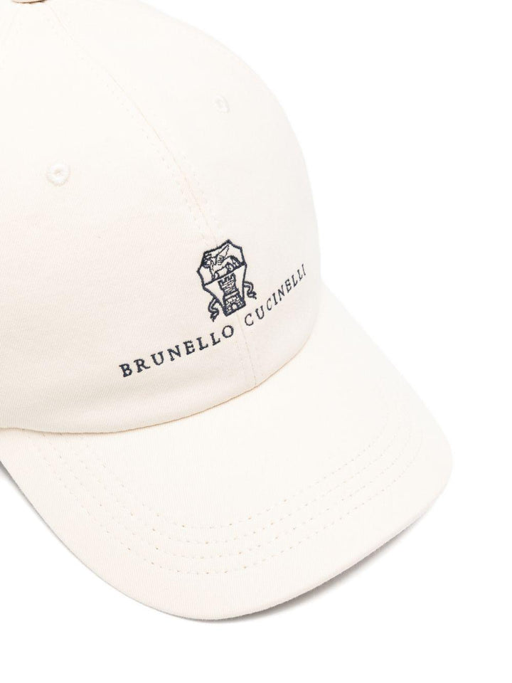 Cappello da baseball bianco latte con ricamo 