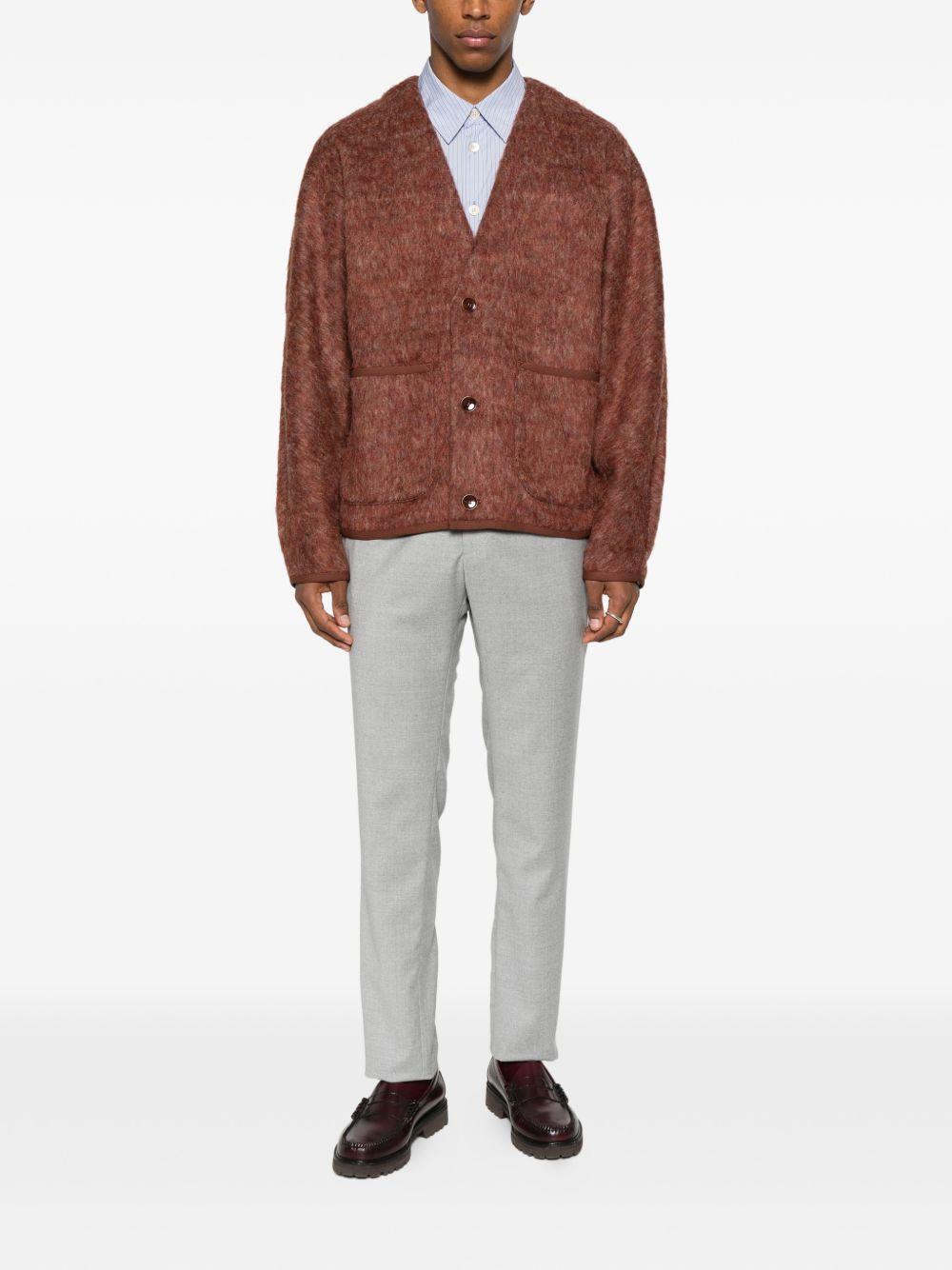 Pantaloni Mc Denny con bottoni grigio chiaro 
