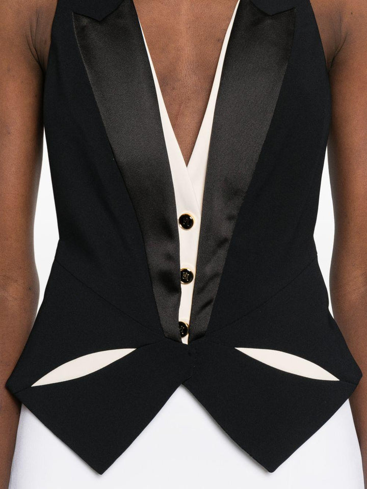 Gilet con intagli 